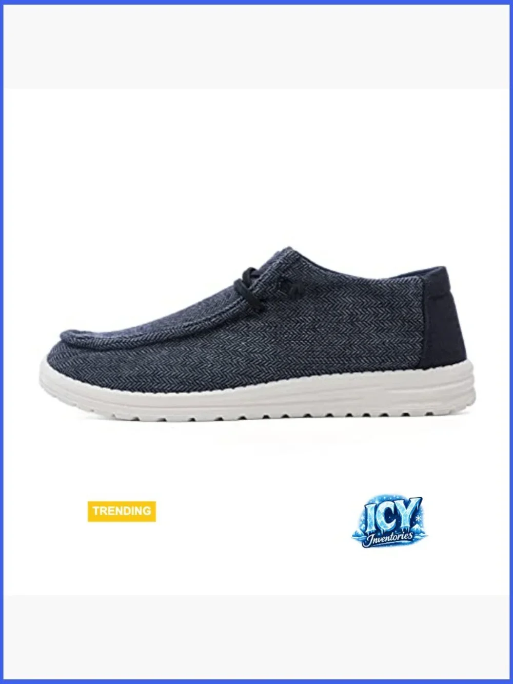 Lightweight Canvas Boat Shoes Slip On Lace-up Deck Shoes Loafers for Men